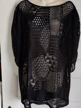 Swimsuit coverup black SZ XL